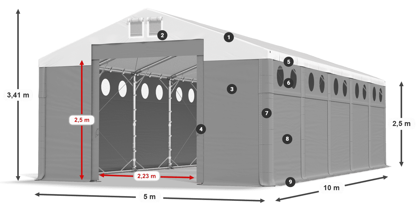 MFRO 620 PVC Legende 2,5 m