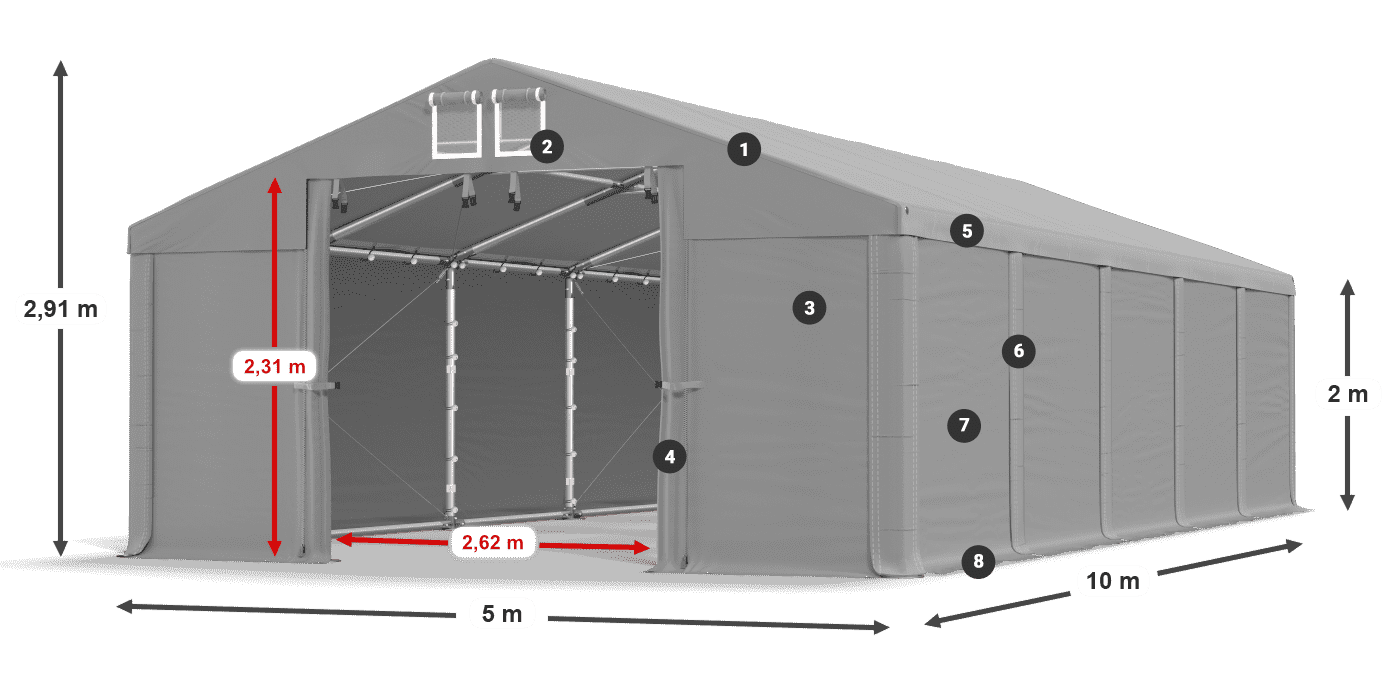 MHFR 750 PVC legende 2m
