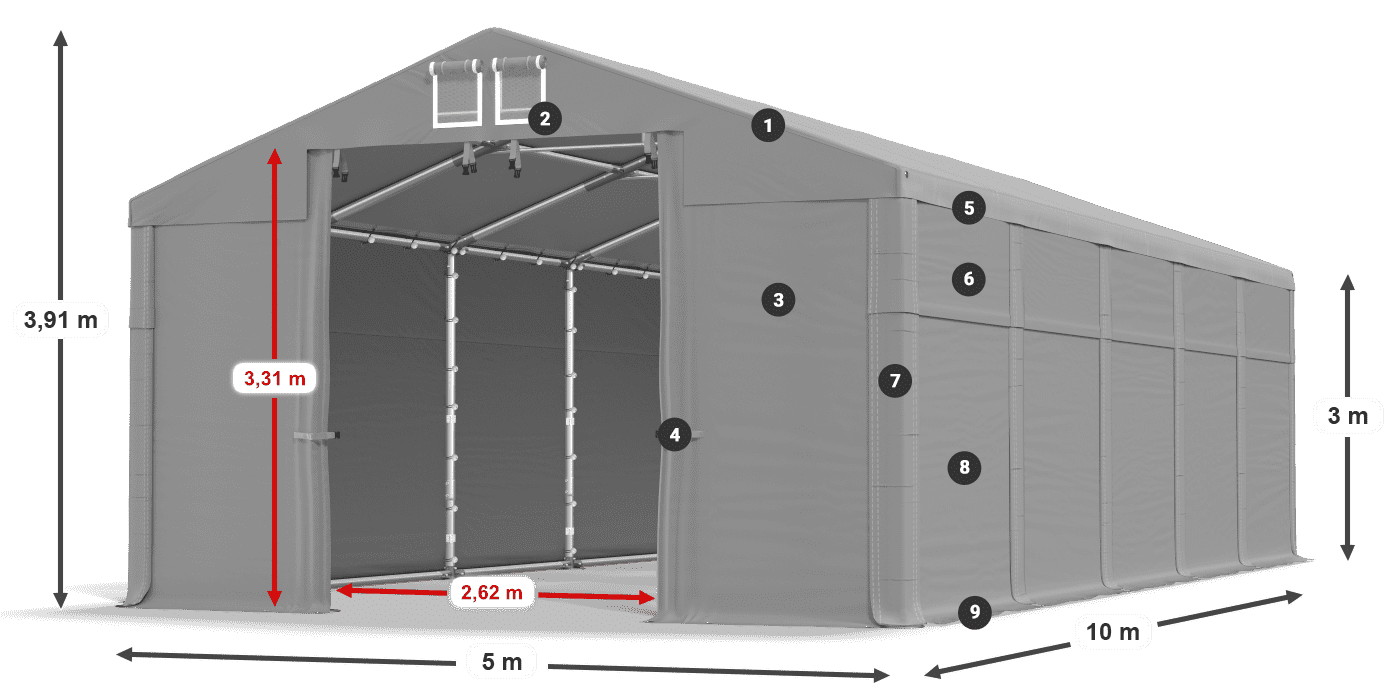 MHFR 750 PVC legende 3m