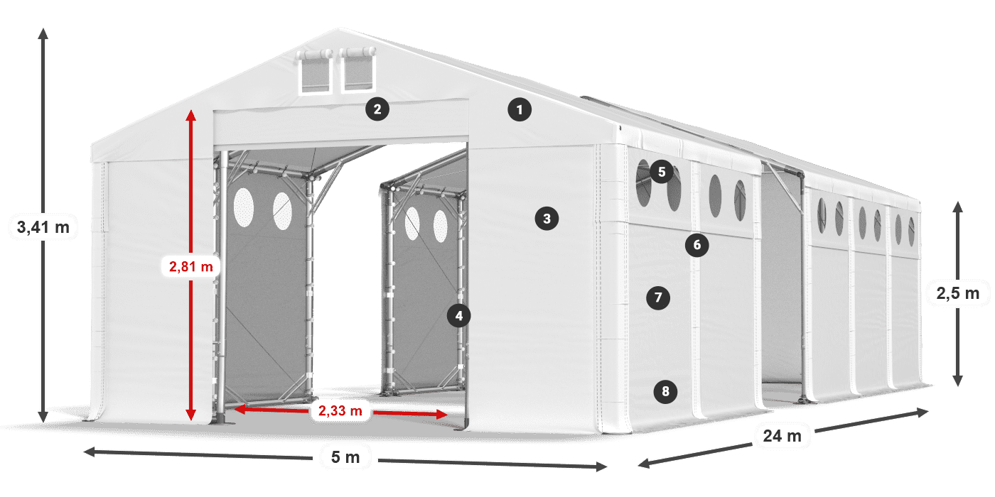 MFRO 620 PVC Legende 2,5 m
