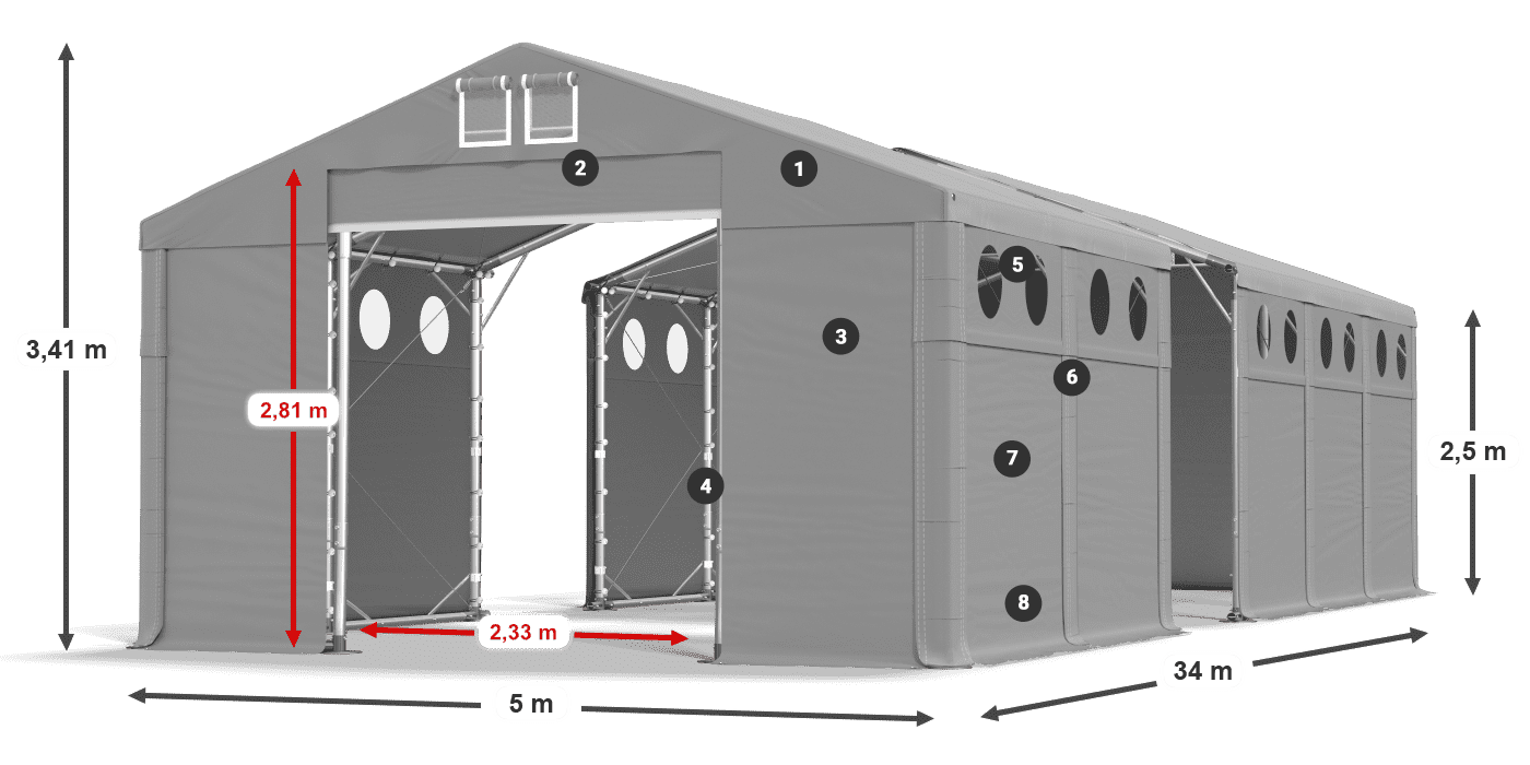MFRO 620 PVC Legende 2,5 m