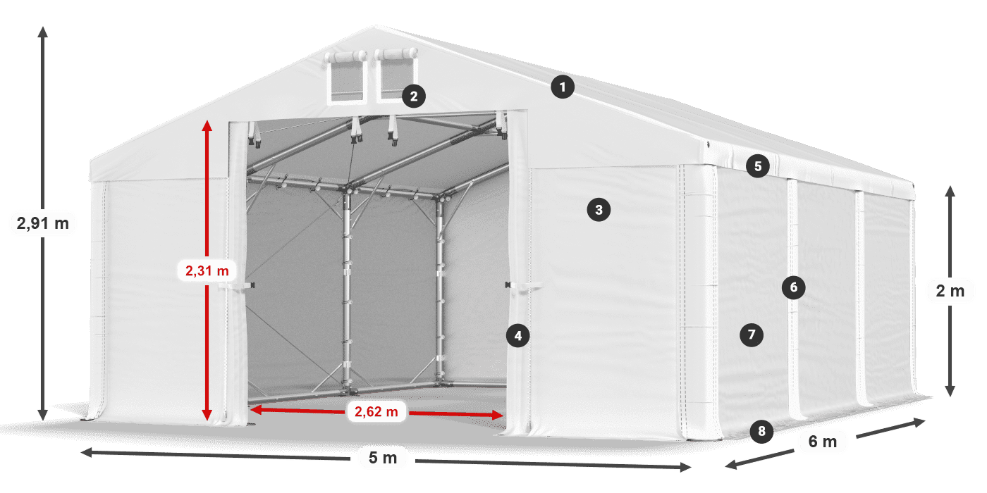 MHFR 750 PVC legende 2m