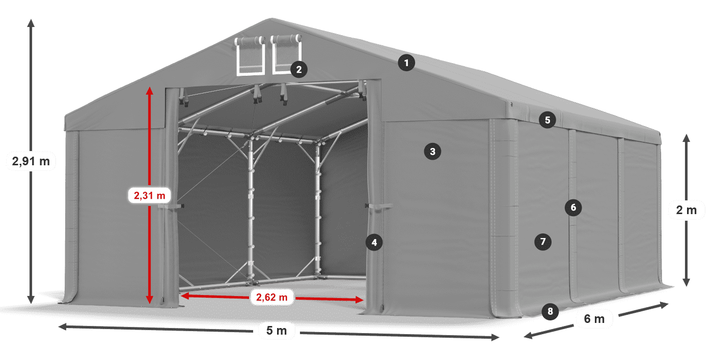 MHFR 750 PVC legende 2m
