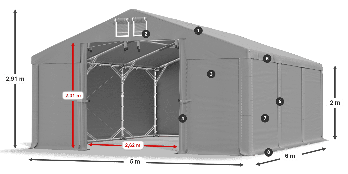 MHFR 750 PVC legende 2m