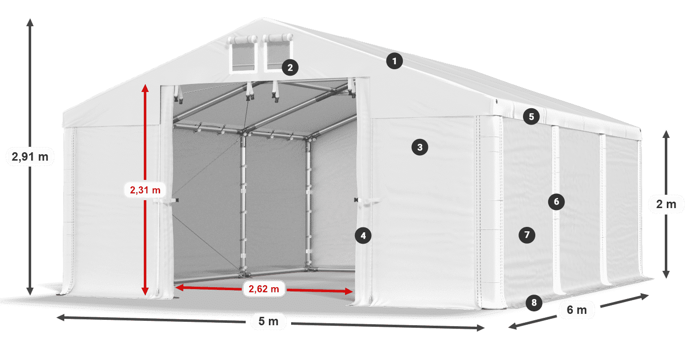 MHFR 750 PVC legende 2m