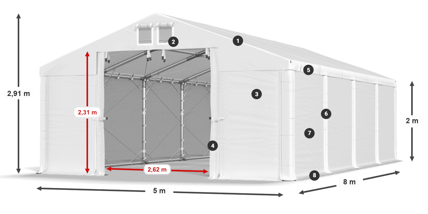 MHFR 750 PVC legende 2m