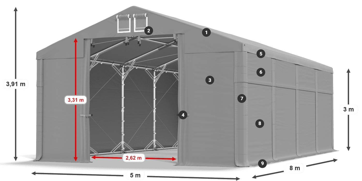 MHFR 750 PVC legende 3m