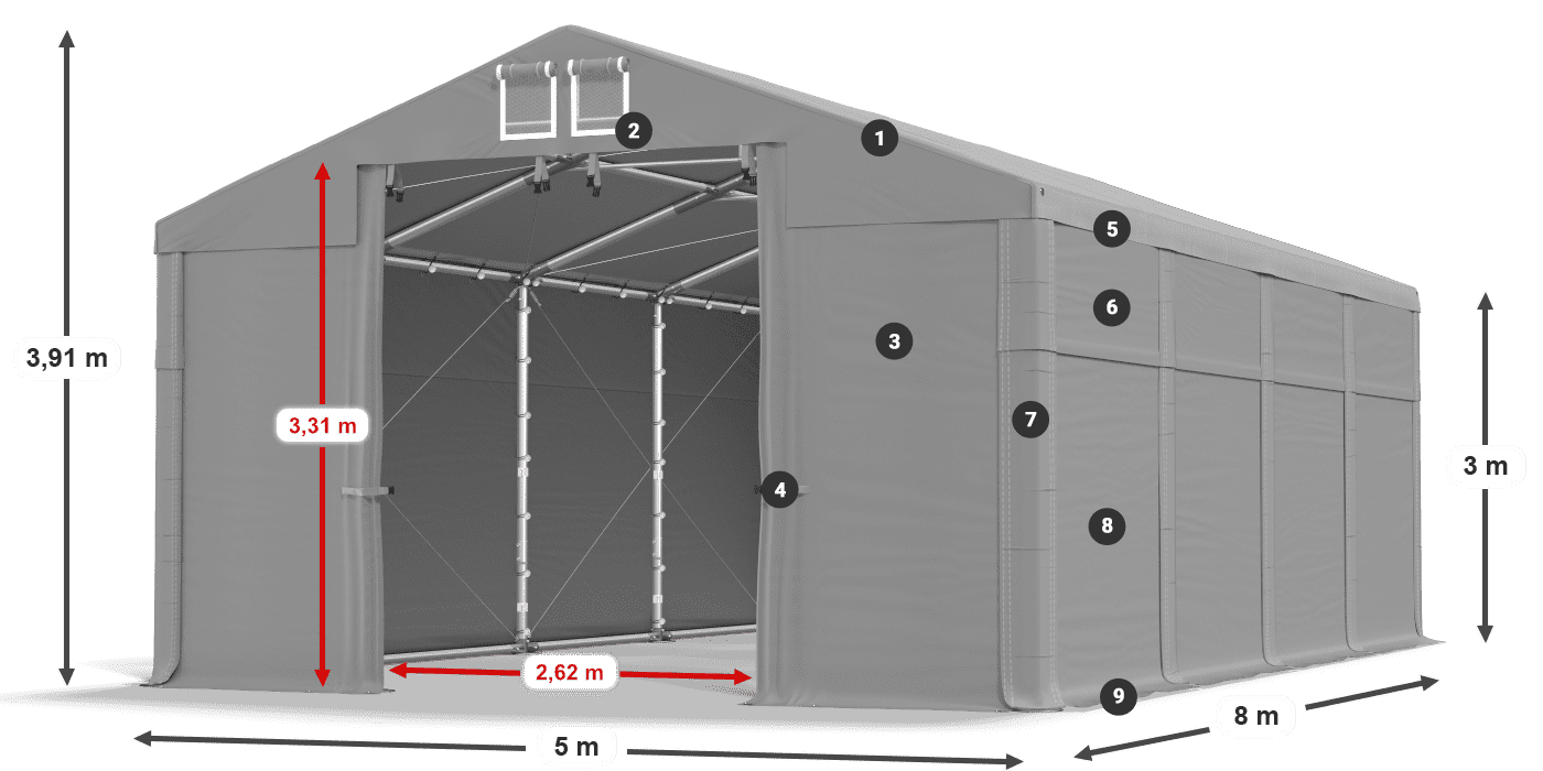 MHFR 750 PVC legende 3m