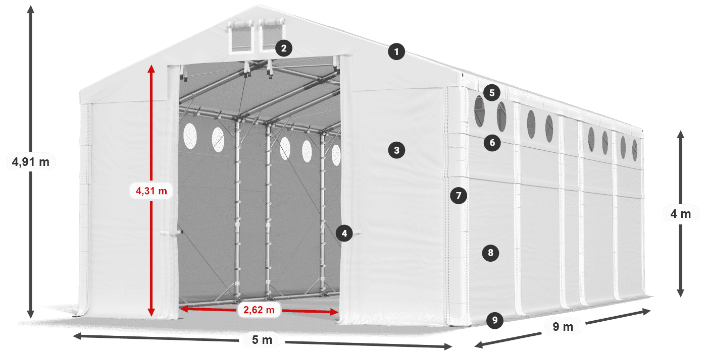 MFRO 620 PVC Legende 4m