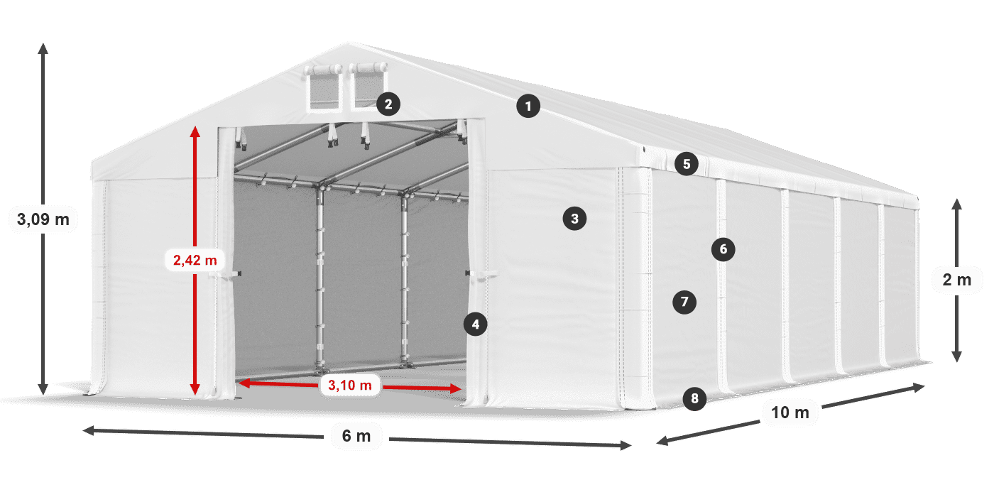 MHFR 750 PVC legende 2m