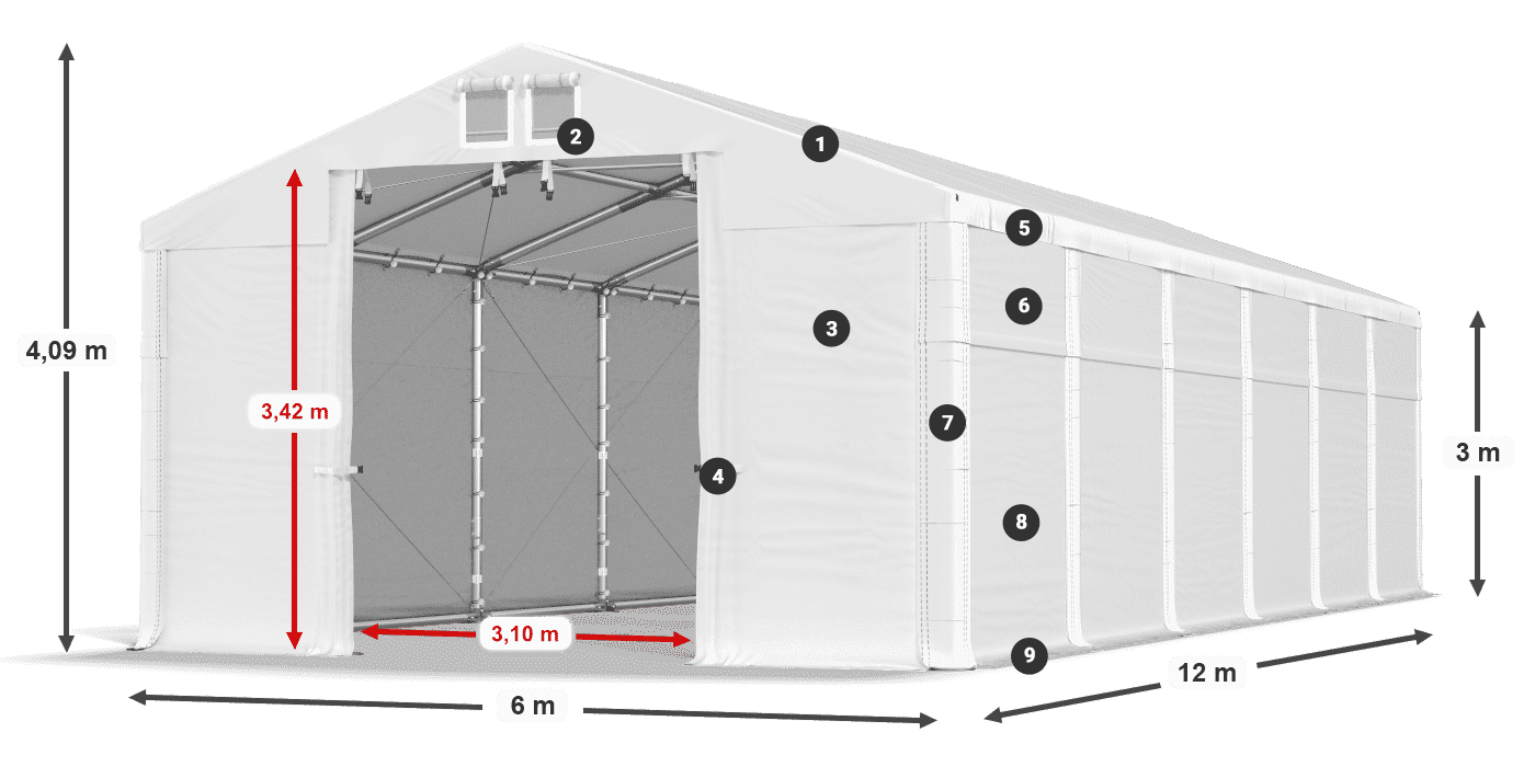 MHFR 750 PVC legende 3m