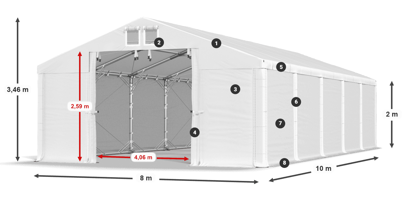 HFR 750 PVC legenda 2m