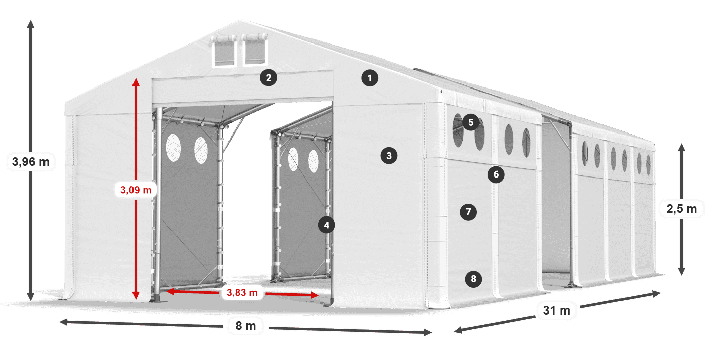 MFRO 620 PVC Legende 2,5 m