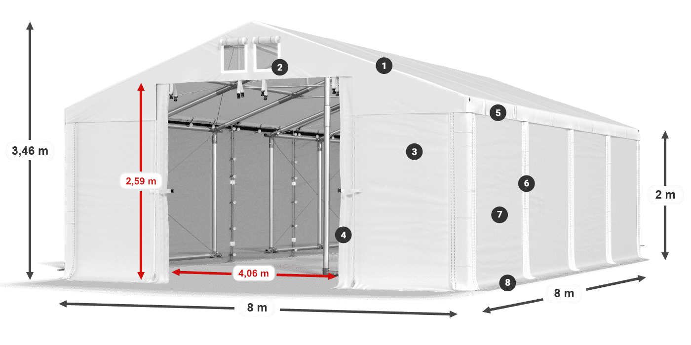 MHFR 750 PVC legende 2m