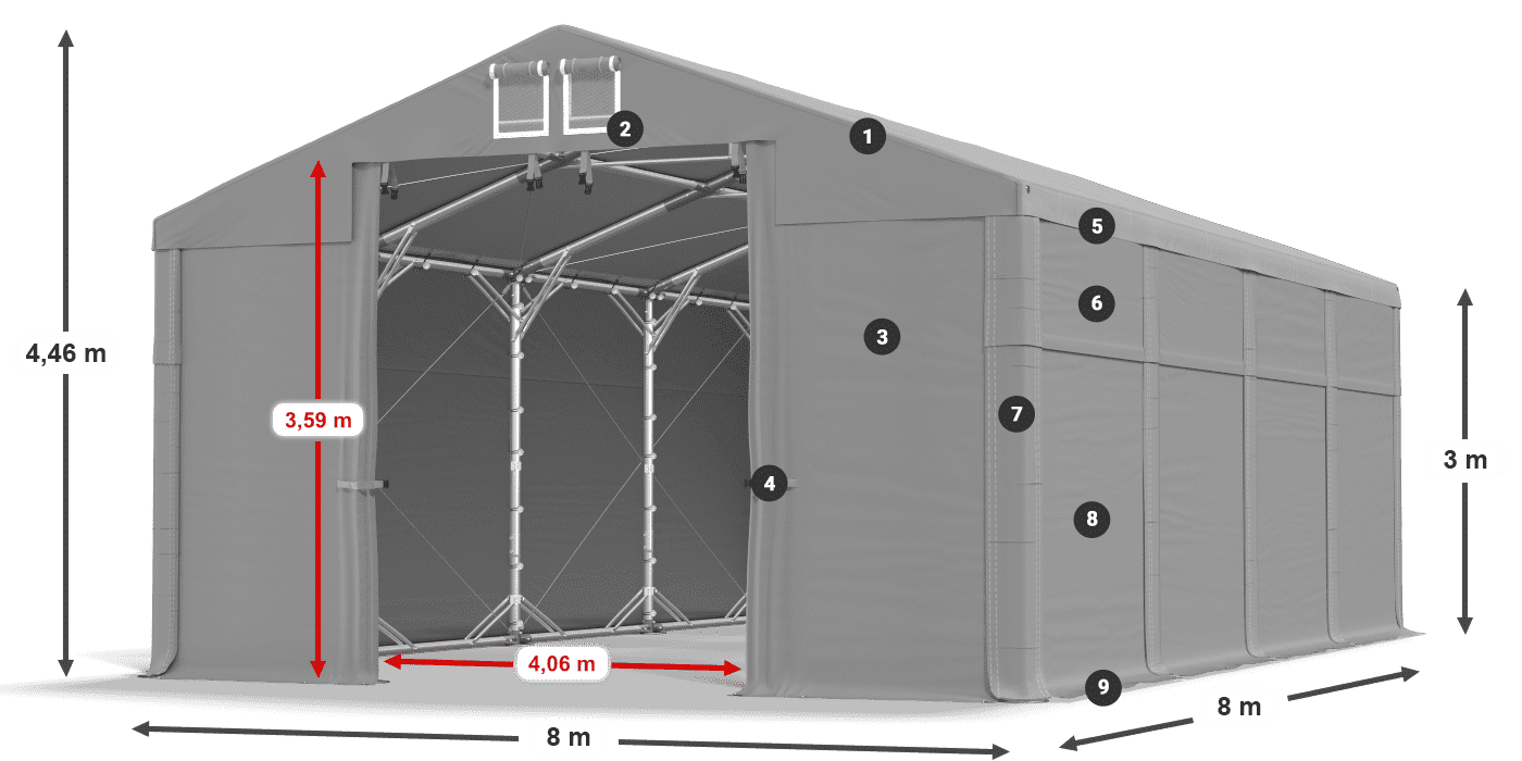MHFR 750 PVC legende 3m