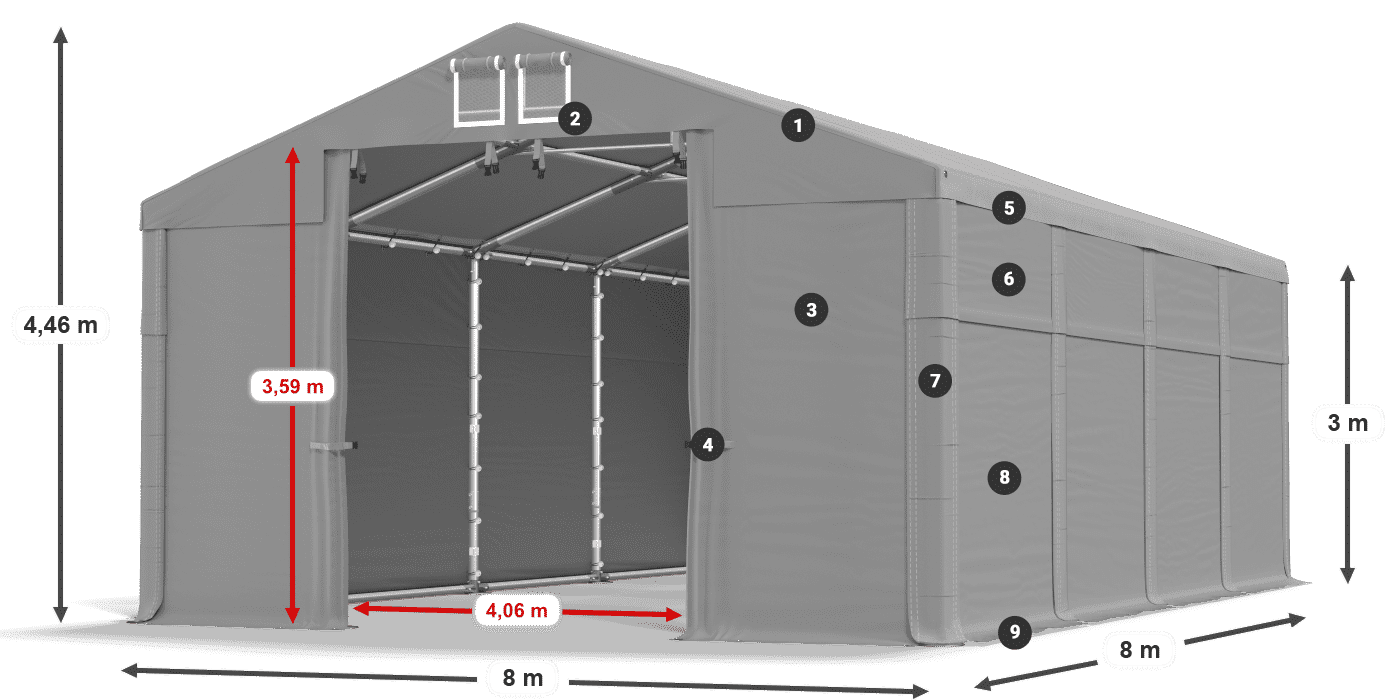 MHFR 750 PVC legende 3m