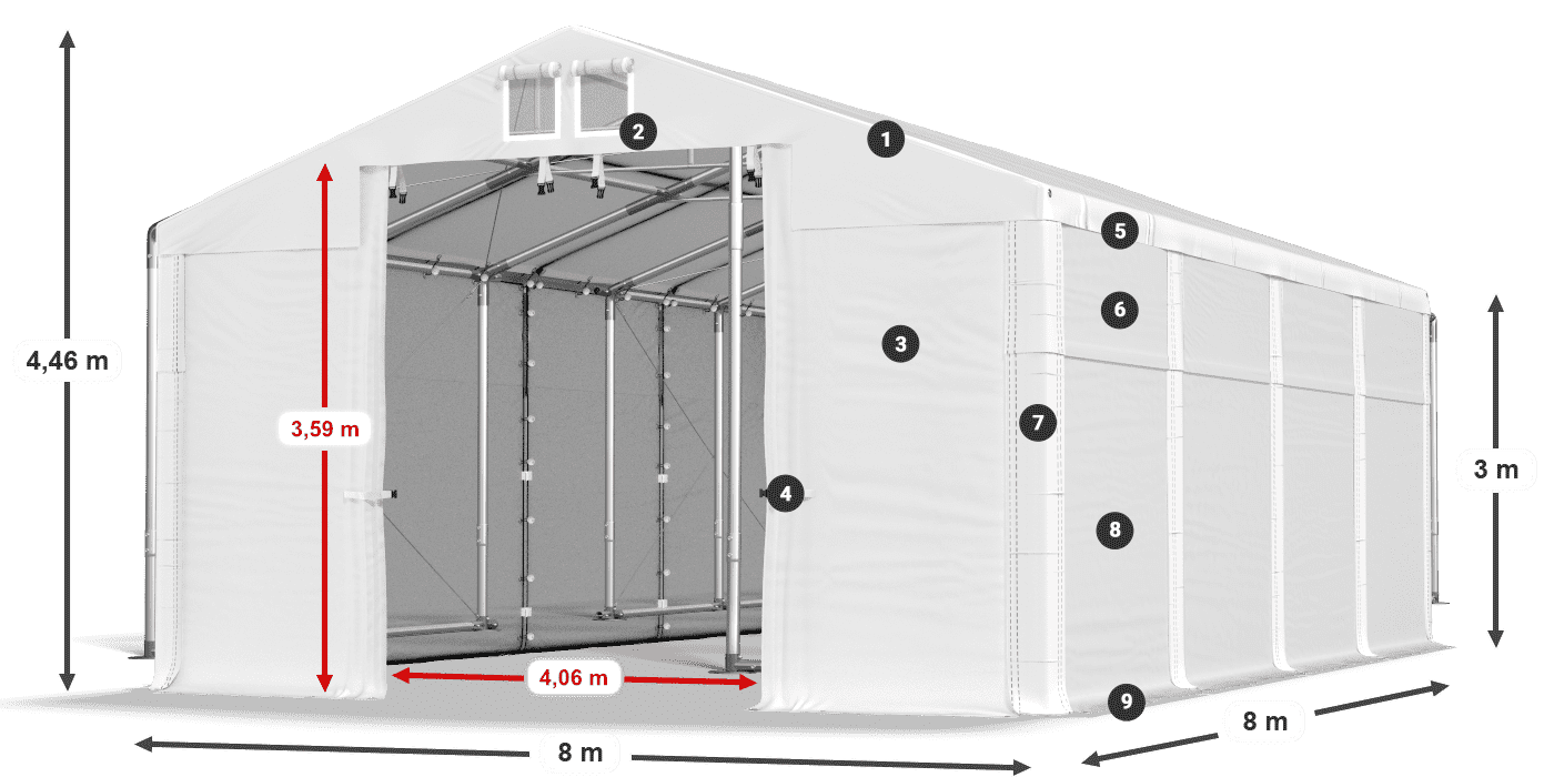 MHFR 750 PVC legende 3m