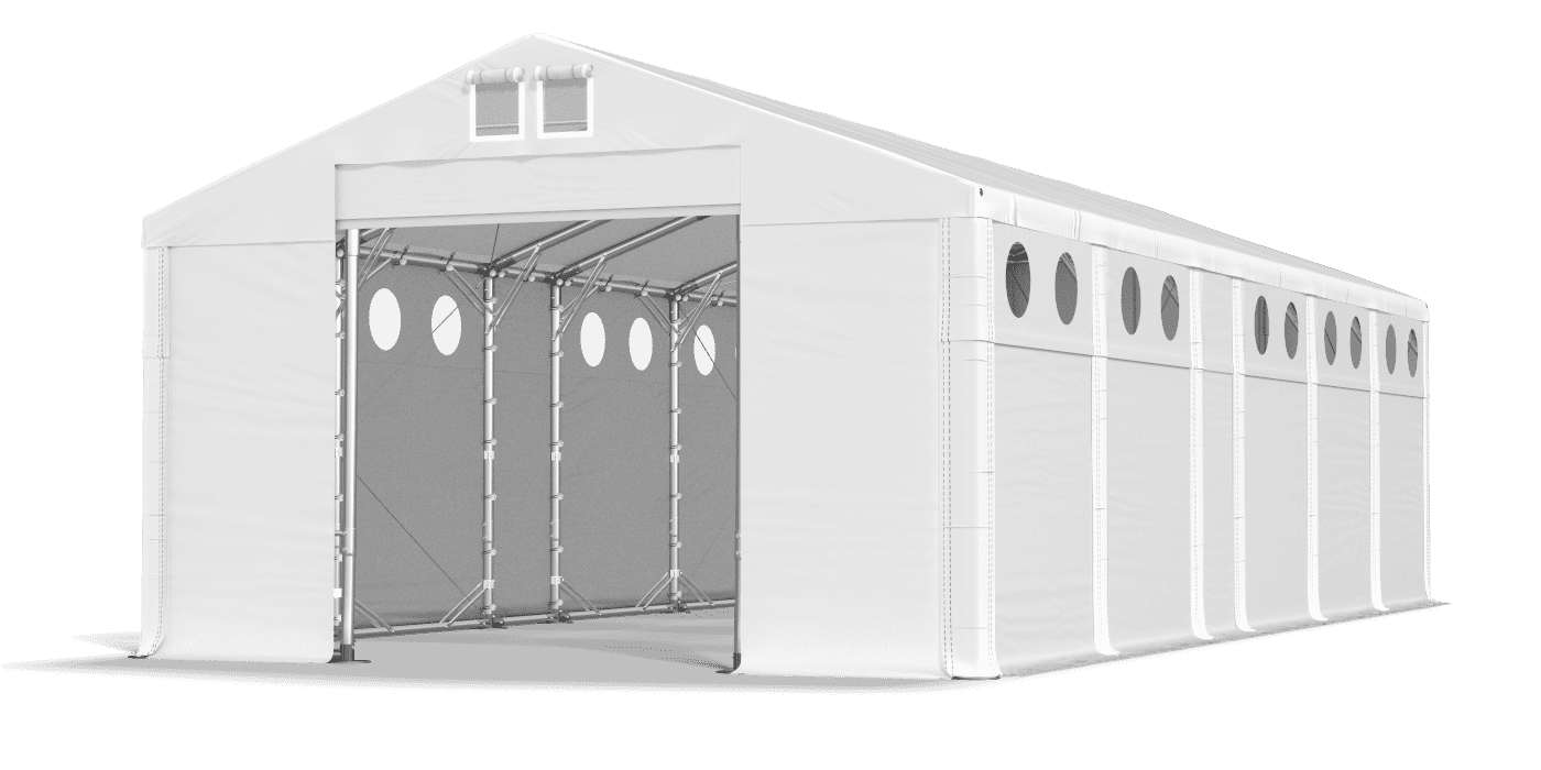 Zelttor geöffnet