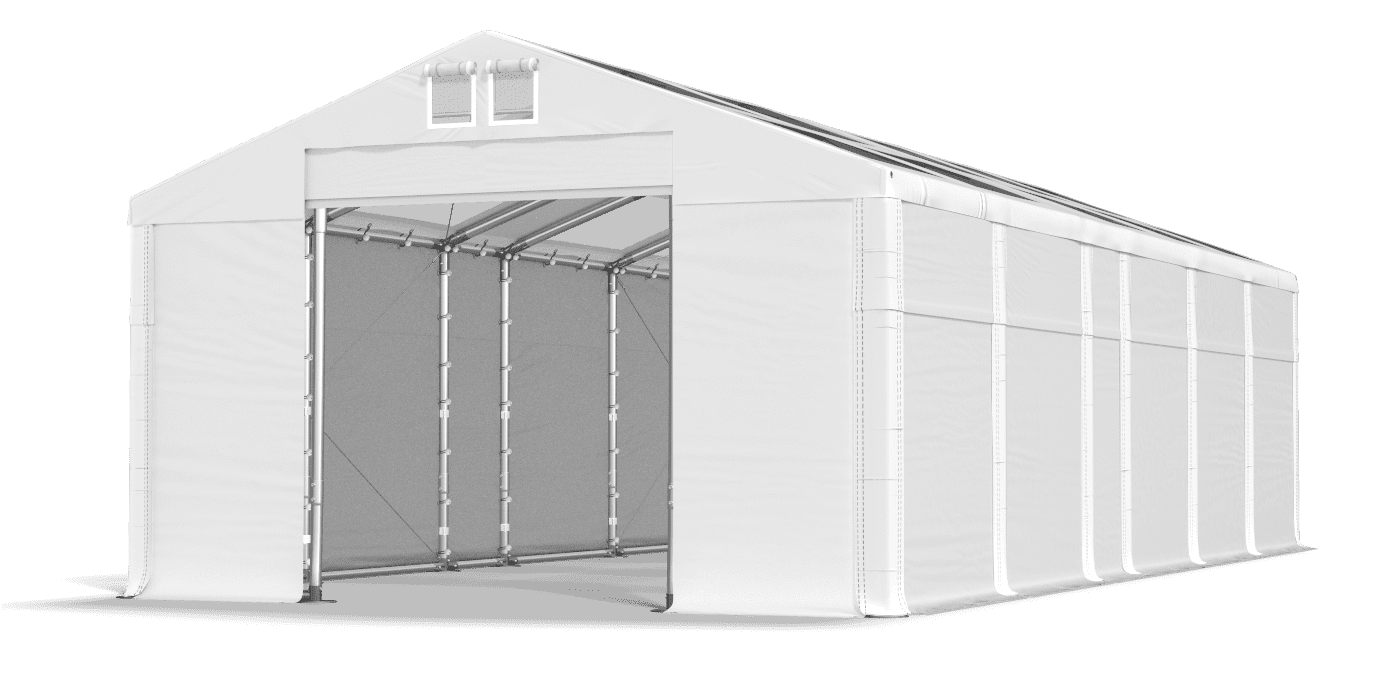 Zelttor geöffnet