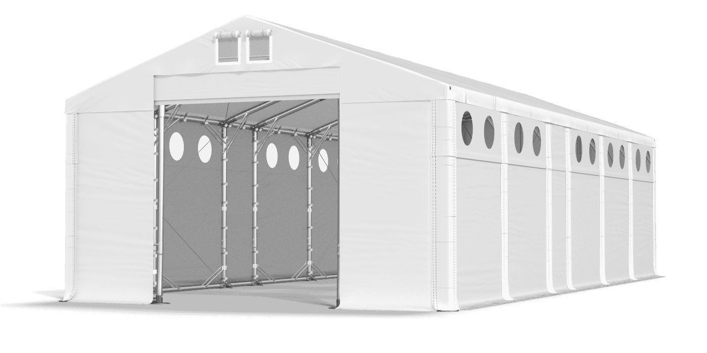 Zelttor geöffnet