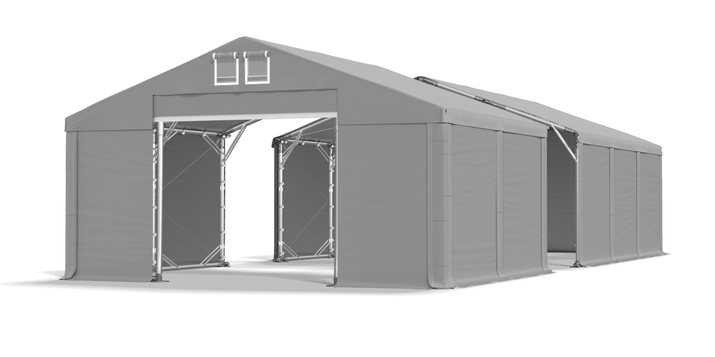 Zelttor geöffnet