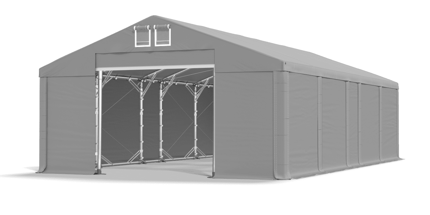 Zelttor geöffnet